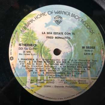 LP Fred Bongusto: La Mia Estate Con Te