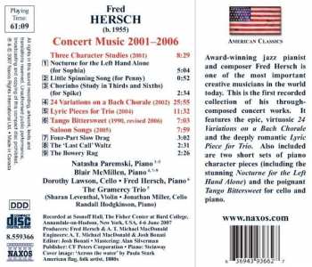 CD Fred Hersch: Concert Music 2001-2006