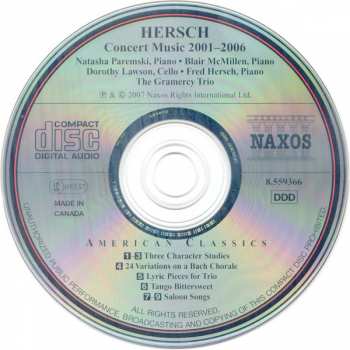 CD Fred Hersch: Concert Music 2001-2006