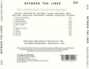 CD Fred Hess: Between The Lines