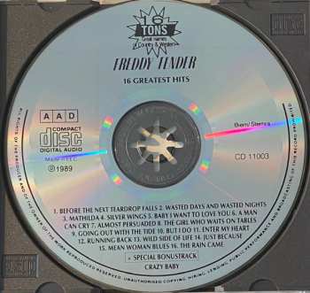 CD Freddy Fender: 16 Greatest Hits