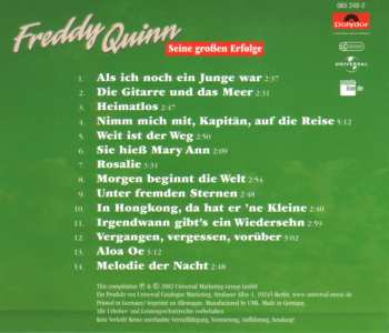 3CD/Caja Freddy Quinn: Seine Großen Erfolge