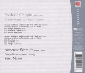 CD Frédéric Chopin: Klavierkonzerte Nr. 1 & 2
