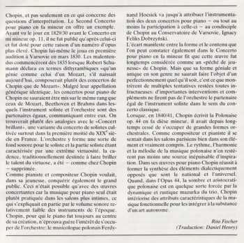 CD Frédéric Chopin: Piano Concerto = Klavierkonzert = Concerto Pour Piano No. 2 ∙ Polonaise Op. 44