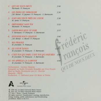 9CD/Caja Frédéric François: L'intégrale Des Albums Originaux 1984-1992