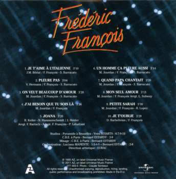 9CD/Caja Frédéric François: L'intégrale Des Albums Originaux 1984-1992