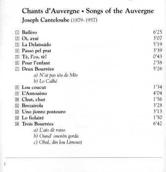 CD Frederica von Stade: Songs Of The Auvergne