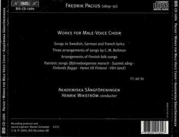 CD Fredrik Pacius: Pacius: Works For Male Voice Choir
