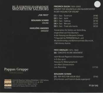 CD Friedrich Gulda: For Fritz