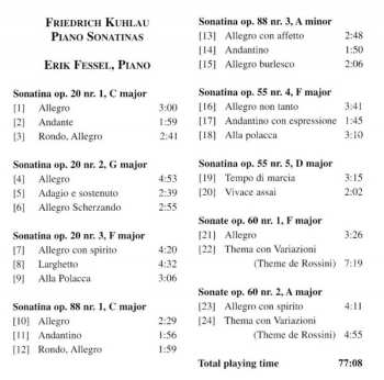 CD Daniel Friedrich Rudolph Kuhlau: The Piano Sonatinas - A Selection  