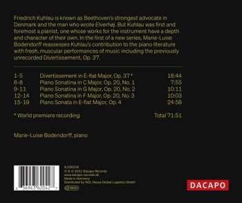 CD Daniel Friedrich Rudolph Kuhlau: Works For Solo Piano Vol. 1