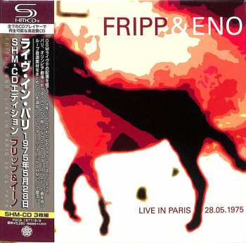 3CD Fripp & Eno: Live In Paris 28.05.1975