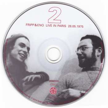 3CD Fripp & Eno: Live In Paris 28.05.1975