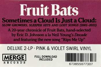 2LP Fruit Bats: Sometimes A Cloud Is Just A Cloud: Slow Growers, Sleeper Hits, And Lost Songs (2001-2021) CLR | DLX