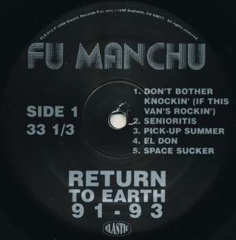 LP Fu Manchu: Return To Earth 91 - 93
