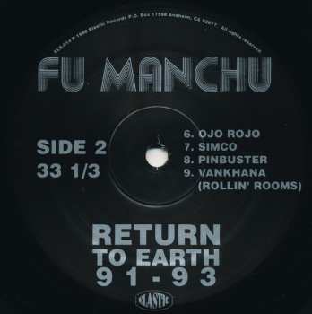 LP Fu Manchu: Return To Earth 91 - 93