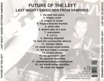 CD Future Of The Left: Last Night I Saved Her From Vampires