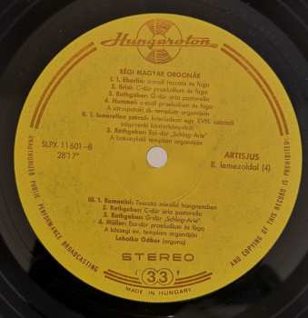 2LP/Caja Gábor Lehotka: Old Hungarian Organs