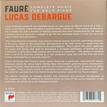 4CD/Caja Gabriel Fauré: Complete Music For Solo Piano