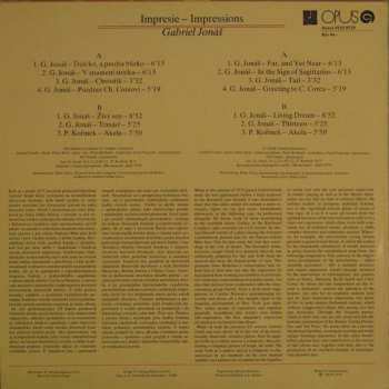 LP Gabriel Jonáš: Impresie