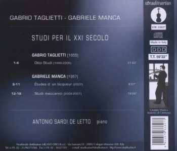 CD Gabrio Taglietti: Studi Per Il XXI Secolo