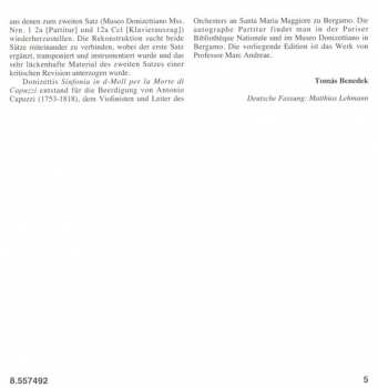 CD Gaetano Donizetti: Double Concerto / Flute Concertino / Clarinet Concertino