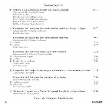 CD Gaetano Donizetti: Double Concerto / Flute Concertino / Clarinet Concertino