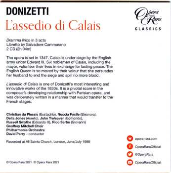 7CD/Caja Gaetano Donizetti: Il Diluvio Universale / Ugo Conte Di Parigi / L'Assedio Di Calais (Three Complete Operas) LTD