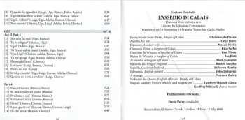 7CD/Caja Gaetano Donizetti: Il Diluvio Universale / Ugo Conte Di Parigi / L'Assedio Di Calais (Three Complete Operas) LTD