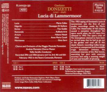 2CD Maria Callas: Lucia Di Lammermoor