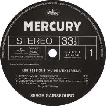 2LP Serge Gainsbourg: Vu De L'Extérieur