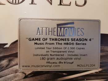 2LP Ramin Djawadi: Game Of Thrones (Music From The HBO Series) Season 4 LTD | NUM | CLR