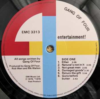 LP Gang Of Four: Entertainment!