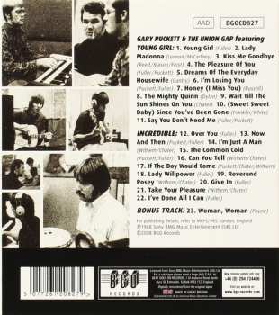CD Gary Puckett & The Union Gap: Gary Puckett & The Union Gap Featuring Young Girl / Incredible