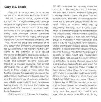 2CD Gary U.S. Bonds: Dance 'Til A Quarter To Three: The First Two Albums & Greatest Hits 1960-1962
