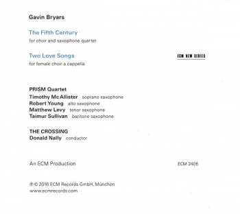 CD Gavin Bryars: The Fifth Century