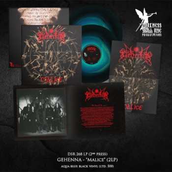 2LP Gehenna: Malice (our Third Spell) (aqua Blue Black Ice Vinyl 2lp)