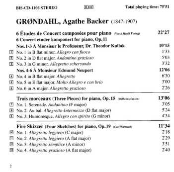 CD Agathe Backer Grøndahl: Geir Henning Braaten Plays Piano Music By Agathe Backer Grøndahl