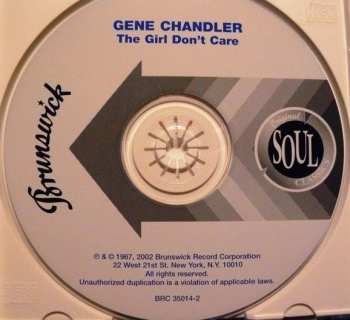 CD Gene Chandler: The Girl Don't Care