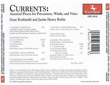 CD Justin Rubin: Currents: Assorted Pieces For Percussion, Winds, And Voice