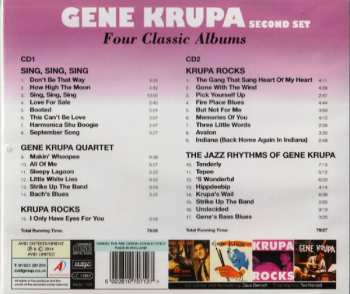 2CD Gene Krupa: Four Classic Albums: Sing, Sing, Sing / Gene Krupa Quartet / Krupa Rocks / The Jazz Rhythms Of Gene Krupa