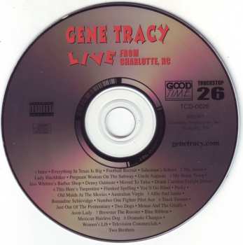 CD Gene Tracy: Live From Charlotte, NC Vol. 2 (Truckstop 26)