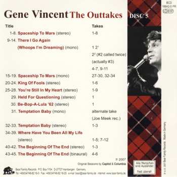 6CD/Caja Gene Vincent: The Outtakes