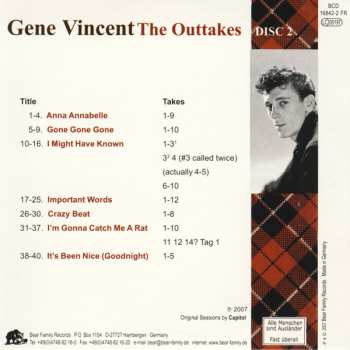 6CD/Caja Gene Vincent: The Outtakes
