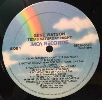 LP Gene Watson: Texas Saturday Night