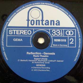 LP Genesis: Rock Theatre