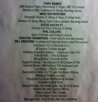 2LP Genesis: Seconds Out