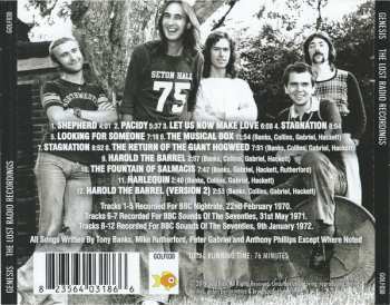 CD Genesis: The Lost Radio Recordings (BBC Sessions 1970-1972)