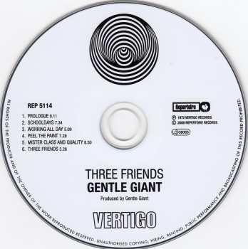 CD Gentle Giant: Three Friends