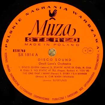 LP Geoff Love's Big Disco Sound: Disco Sound